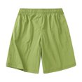 thumbnail image 3 of XDZJLR Mens Shorts Casual Summer Beach Nylon Waterproof Solid Color Loose Drawstring Knee Length Pants, 3 of 6