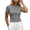 Gray, variant on CQONEPT Women Elastic Workout Shirts Breathable Compression Quick Dry Gym Lightweight Basic Fitted Running Tops Blue XXL