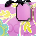 thumbnail image 3 of Large Gift Bag with Tissue Paper (Purple Flower with Gem), 3 of 7