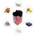 thumbnail image 7 of Yayeee Freestanding Laundry Hamper with Handle Collapsible Large Storage Basket for Clothes, Art Map, 7 of 7