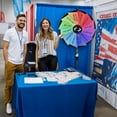 thumbnail image 6 of WinSpin 36" Dual Use Prize Wheel Tabletop or Floor Stand Fortune Spinning Wheel for Tradeshow Carnival Game Wheel, Pinwheel Series, 6 of 9