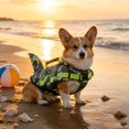 thumbnail image 6 of Dog Life Jacket High Flotation, Reflective Dogs Life Vest for Swimming Boating, Adjustable Small Medium Large Dog lifejacket, Lightweight Dogs Life Jacket Handle Spring Summer Pool, 6 of 7