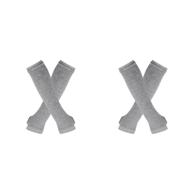 Youkk M Stand Out With Thick Thighs Long Socks And Gloves Set Made With Polyester And Highly Elastic light gray 2Set
