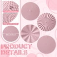 thumbnail image 3 of Pink Metal Sunburst Wall Sculpture 12 Inch Set of 4 For Home Living Room Office, 3 of 7