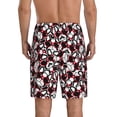 thumbnail image 3 of Naloa French Bulldog1 Men's Short Pajama Pants, Lounge Comfort Shorts with Elasticized Waistband and Side Pockets - 3X-Large, 3 of 9