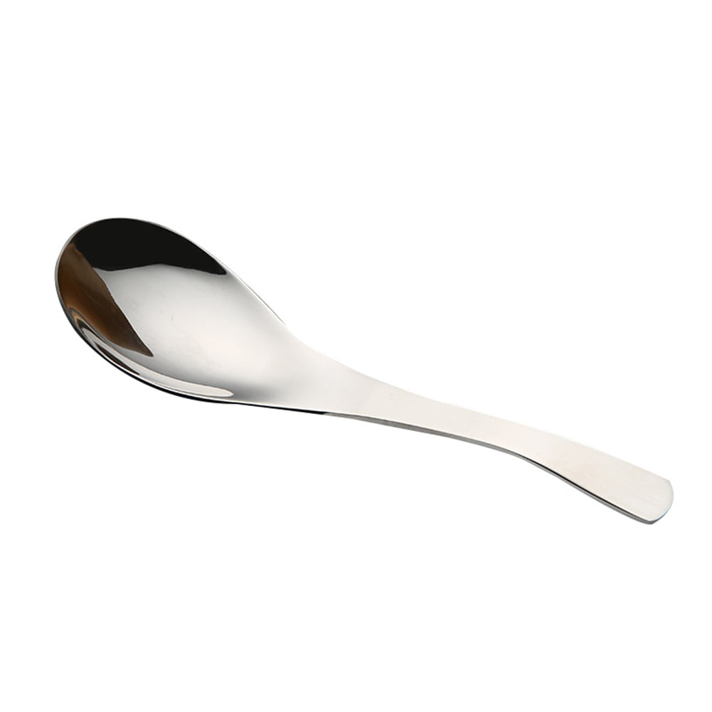 Stainless steel thickened round spoon 