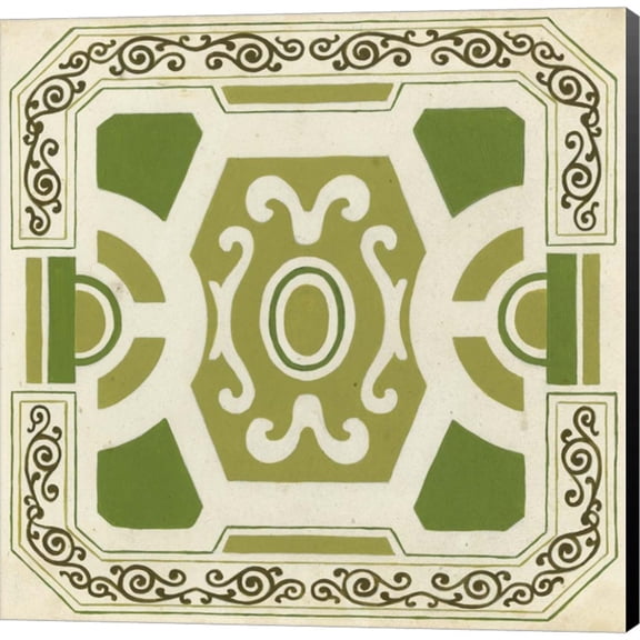 Garden Motif V by June Erica Vess, Canvas Wall Art, 12W x 12H