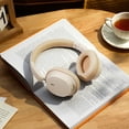 thumbnail image 6 of Baseus Wireless Headphones Bluetooth 70H Playtime Foldable Over Ear Headphones, White, 6 of 17