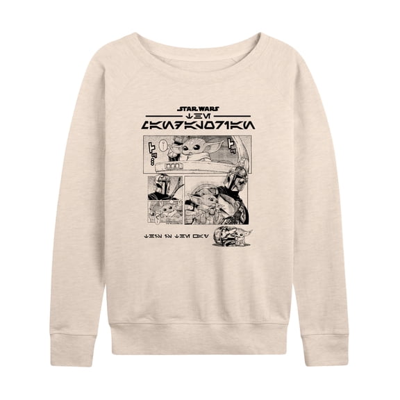 Star Wars - The Mandalorian Mando Manga - Wo Men's French Terry Long Sleeve Pullover