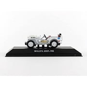 Greenlight 86308 1944 Jeep Willys UN United Nations White 1-43 Diecast Model Car