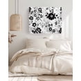 thumbnail image 3 of Vintage Flowers Wall Art for Living Room,Canvas Picture Wall Decor for Bathroom Bedroom,Black White Farmhouse Floral Plants Painting Artwork for Office Kitchen Hallway Dining Room Home Decor 12"x16", 3 of 8