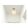thumbnail image 2 of Living District Lawrence 10" Flush Mount Frosted White Shade In Satin Gold, 2 of 9
