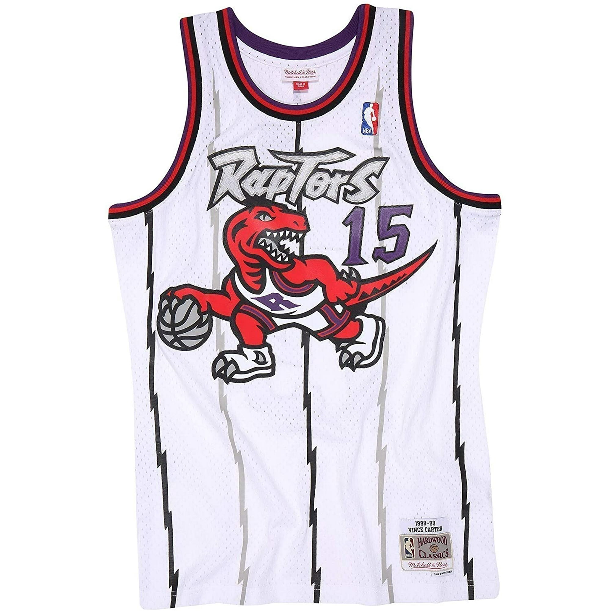  Mitchell & Ness NBA Swingman Home Jersey Raptors 98 Vince  Carter White MD : Sports & Outdoors