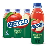 Snapple Apple Juice Drink, 16 fl oz, 6 Count Bottles