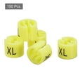 thumbnail image 3 of Uxcell Clothes Hanger Marker XL Fit 3.5mm Rod for Garment Color Coding Yellow 150 Pack, 3 of 5