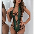 thumbnail image 2 of Tbopshirt Lingerie for Women Clearance Up to 50% off,Womens Lingeries Women Fashion Lace Women's one-Piece Open File Underwear Bodysuit,Valentines Day Gift for Her, 2 of 7