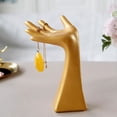thumbnail image 2 of Jewelry Holder Ornament deocration crafts Display Stand Rack for Tabletop Gold, 2 of 7
