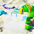 thumbnail image 4 of Raindrops Handheld Sandbox Transparent Plastic Storage Box with Handle for Easy Transport, 4 of 8
