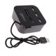 thumbnail image 1 of 3 Puertos Micro USB Hub USB Splitter All en Lector de Tarjetas USB 2.0 USB Hub Combo Negro Baoblaze ABS USB Hub, 1 of 8