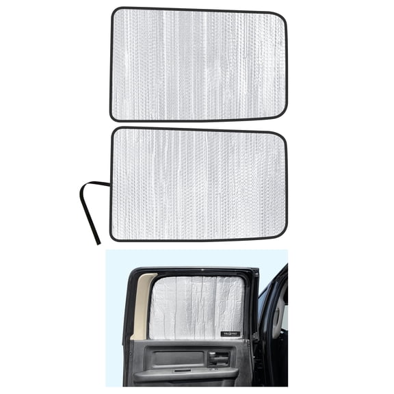 Rear Side Window Sunshades for 2010-2025 Dodge RAM 2500 3500 Crew Cab, Mega Cab 4 Door (Set of 2)