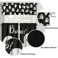thumbnail image 7 of Halloween Kitchen Curtains Valances and Tiers 3 Piece Set, Boo Ghost Spooky Rod Pocket Short Tier Curtain Over Sink Window, Farmhouse Cafe Black Curtains for Decor 36 Inch, 7 of 7