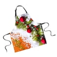 thumbnail image 1 of 1 Unid Navidad Delantal De Cocina Chef Cocina Catering Delantal Camarero Nieve, 1 of 6