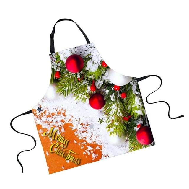 1 Unid Navidad Delantal De Cocina Chef Cocina Catering Delantal Camarero Nieve