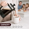 thumbnail image 6 of Utopia Kitchen Borosilicate Glass French Press Coffee Maker 34 Oz, Heat-Resistant Cafetiere & Tea Maker, Thickened Glass Coffee Press for Travel and Camping, Black, 6 of 7