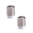 thumbnail image 1 of Oleegame 2PC Stainless Steel Cutlery Set Automatic Pop-up Toothpick Box Holder Container Portable Toothpick Dispenser White, 1 of 2