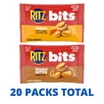 thumbnail image 4 of RITZ Bits Cheese and Peanut Butter Sandwich Crackers Variety Pack, Lunch Snacks, 20 Snack Packs, 4 of 18