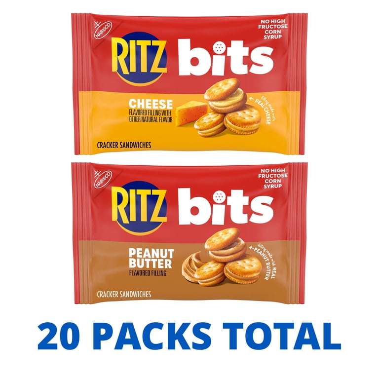 RITZ, Sandwich Crackers, 20 Snack Packs, Variety Pack - Walmart.com