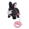 thumbnail image 3 of Conejo eléctrico de peluche que camina, juguete musical, , repite lo que dices, mascota electrónica interactiva para niños, regalo de cumpleaños Gris oscuro, 3 of 10