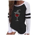thumbnail image 1 of Camisas sexy para mujer Cuello redondo Manga larga Tops Impreso Blusa regular Fridja fjkfkj1905, 1 of 6