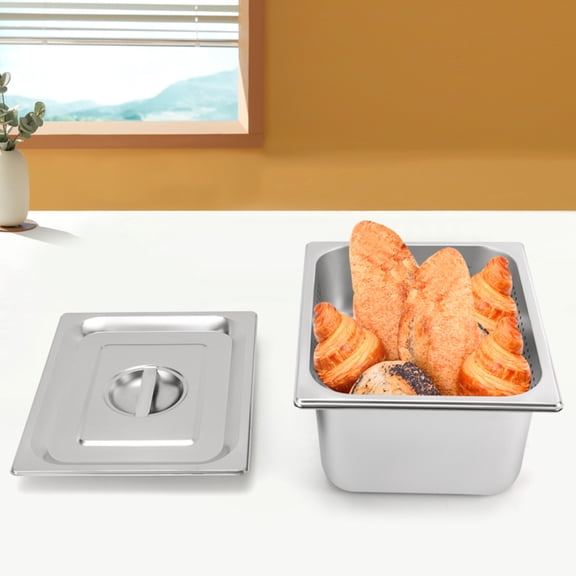 Stainless Steel Full Size Hotel Pan With Lid Set Perforated Steam Pan
