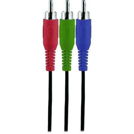 Component Video Cable Gold Plating - Onn Component Video Cable with Audio, 6'