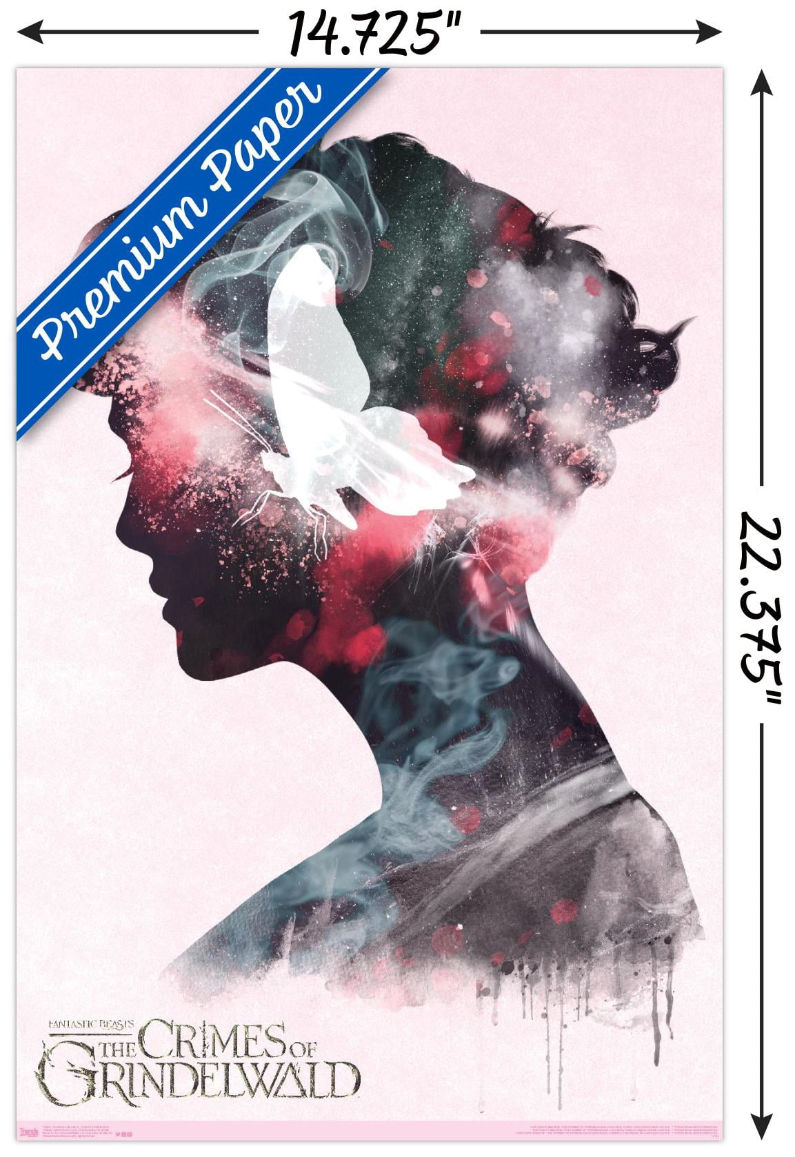 Fantastic Beasts: Crimes Of Grindelwald - Queenie Illustration Wall Poster, 14.725" x 22.375"