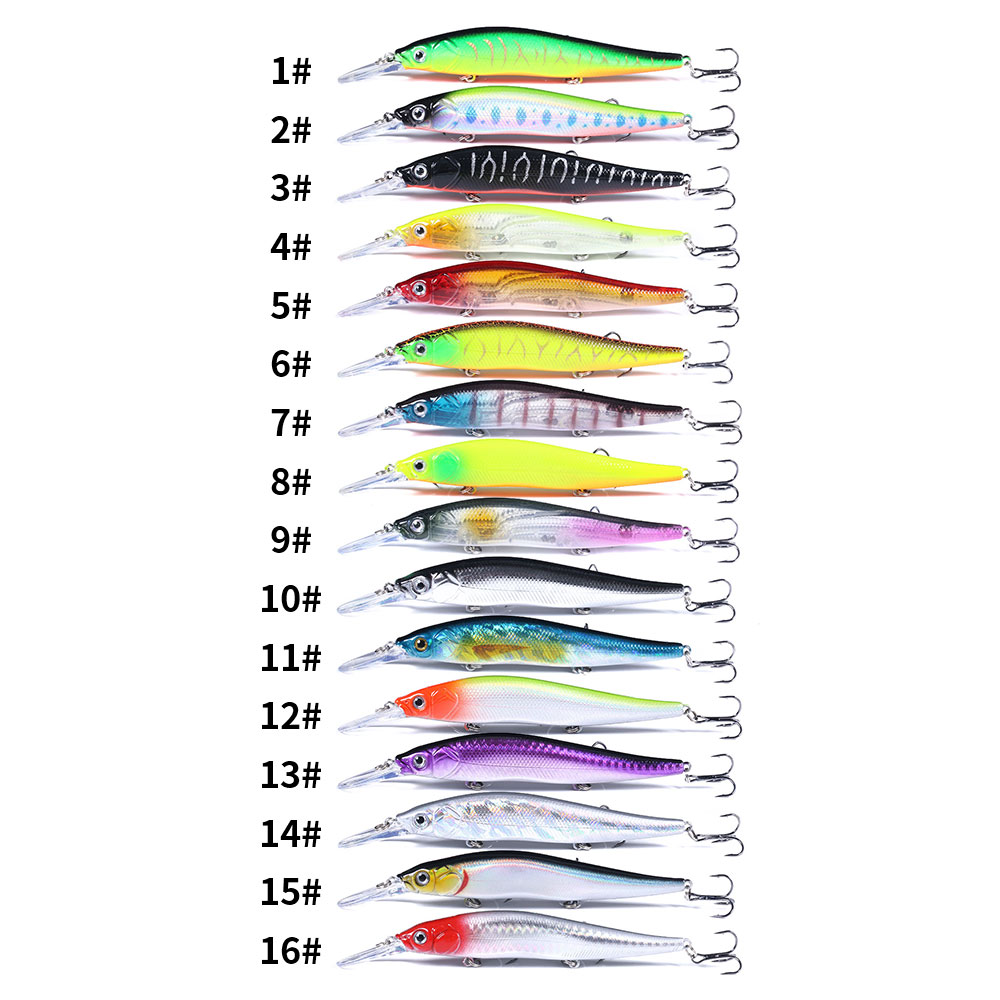 HENGJIA Fishing Lures Large Hard Bait Minnow VIB Lure with Treble Hook Life-Like Swimbait Fishing Bait Popper Crankbait Sinking Lure for Trout Bass Walleye Redfish