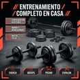 thumbnail image 3 of Set de Pesas 70 Libras CENTURFIT Barra Mancuernas Discos, 3 of 7