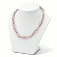thumbnail image 3 of Sterling S Majestik Rh-pl 3 Row 4-5mm Multi Imitat Shell Pearl Necklace 18 Inch, 3 of 3