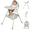 Green, variant on TUMAJUP 6- in -1 Baby High Chair with 5 -Point Safety Harness-Gray