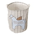 thumbnail image 3 of SIfdSeng Get it Fast Patterned Linen Laundry Hamper Without Lid Large Open Top Stylish and Breathable Fabric for Bedroom Or Bathroom Easy and Durable Design, 3 of 5