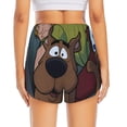 thumbnail image 2 of Lsque Scooby-Doo Printed Women's Running Shorts with Liner Pockets,Elastic Quick Dry Workout Athletic Gym Yoga Shorts,Womens High Waist Shorts-Small, 2 of 9