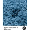 thumbnail image 5 of Blue Bathroom Rugs 36" × 24" Non Slip & Super Absorbent Extra Thick Soft, Washable Bath Mat for Floor, Microfiber Plush Shaggy Bath Rug with Rubber for Bathtub Shower Room Sink, 5 of 8
