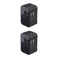 thumbnail image 4 of Tholdsy Adaptador de de enchufe de viaje Universal, 1 unidad, 2 puertos USB, convertidor de toma de corriente europea, enchufe europeo, Type1 NO1, 4 of 6