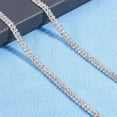 thumbnail image 2 of Brass Rhinestone Strass Chains Two Rows Rhinestone Cup Chain Silver 6x2.5mm, 2 of 7