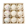 thumbnail image 2 of Kbndieu Christmas Tree Balls Ornaments, 9 Pcs White Christmas Tree Hanging Decor, Shatterproof Foam Christmas Balls for Holiday & Winter Xmas Decorations Wedding Party Decor, 2 of 6
