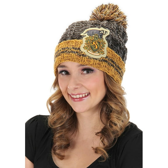 Hufflepuff Heathered Pom Beanie
