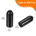 thumbnail image 2 of Uxcell 300pcs Pegboard Hook Tip Protector Rubber End Caps Inner Dia 4mm Black, 2 of 7