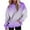 Purple, variant on Patlollav Womens Tops Sweatershirt Print Pocket Long Sleeve Blouse Button Hoodies