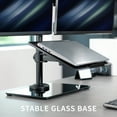 thumbnail image 4 of VIVO Laptop and Dual Monitor Desk Stand w/ Glass Base, Fits 32" Computer Screen, 4 of 6